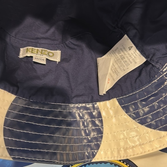 Kenzo Navy and White Polka Dot Raincoat - Picture 5 of 8